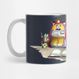 Back to school Fun Time Watercolor Mug